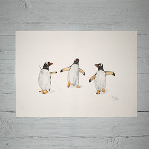 Gentoo Penguin Party - Original (1 of 1)