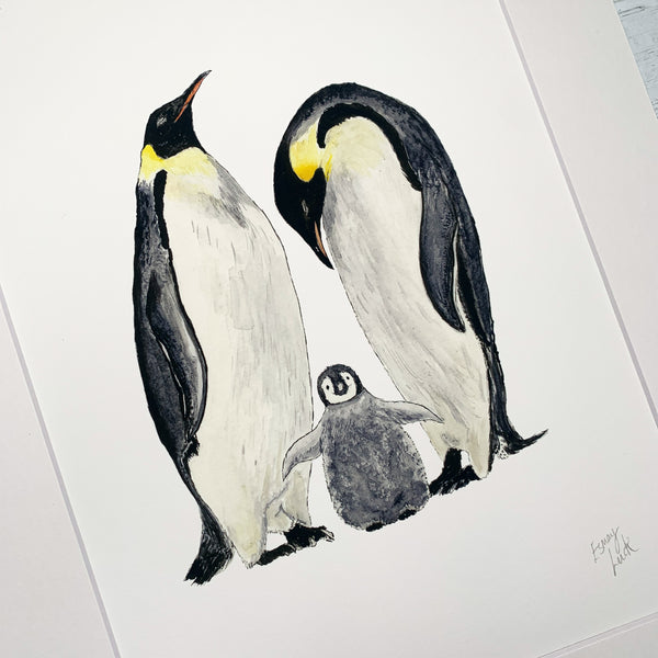 Penguin Family - Fine Art Print