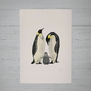 Penguin Family - Original (1 of 1)