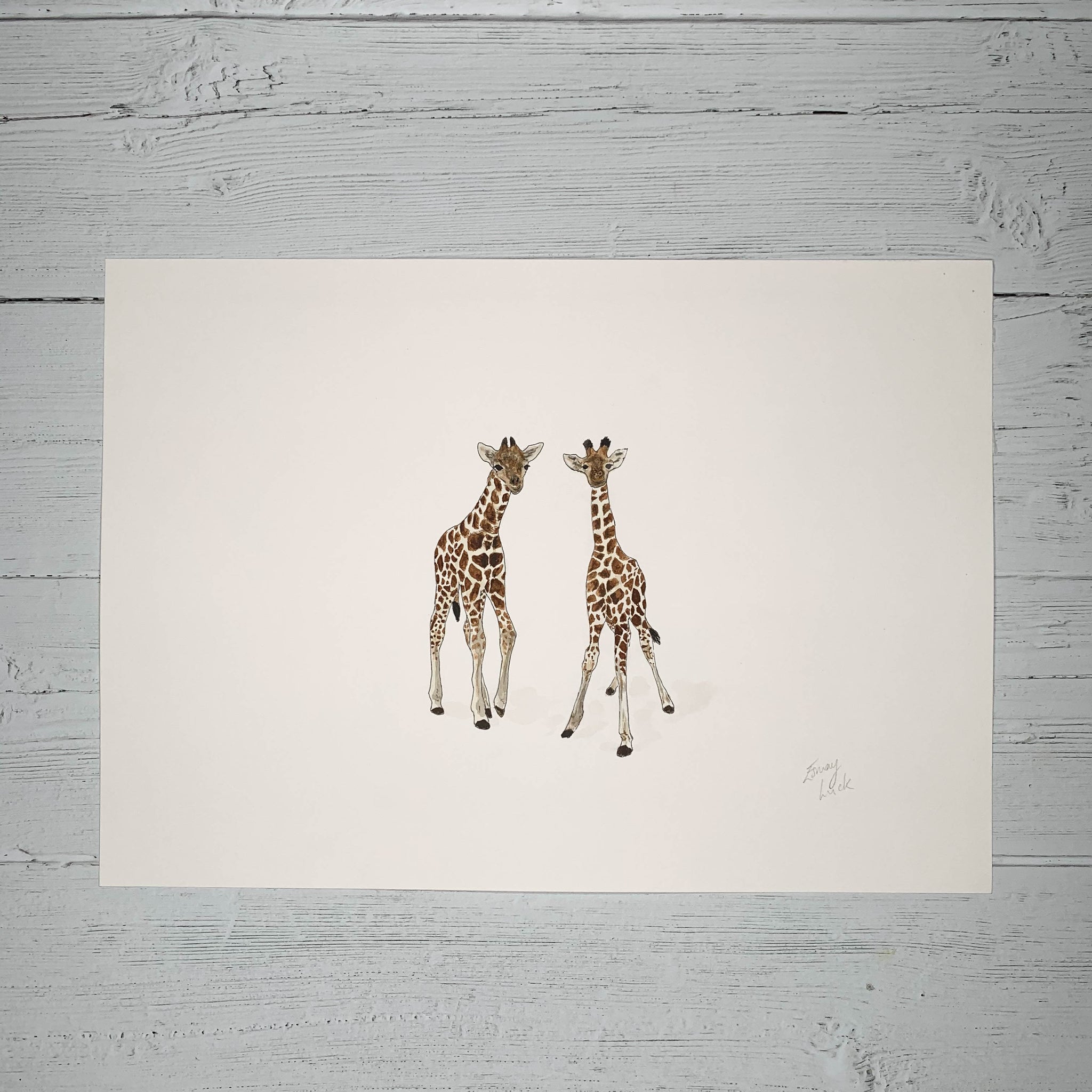 Baby Giraffes - Original (1 of 1)