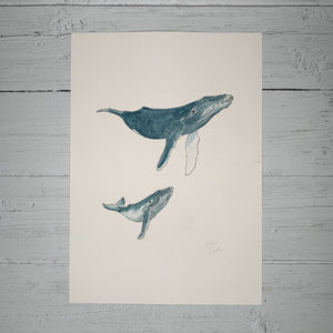 Mother & Baby Humpback Whales - Original (1 of 1)