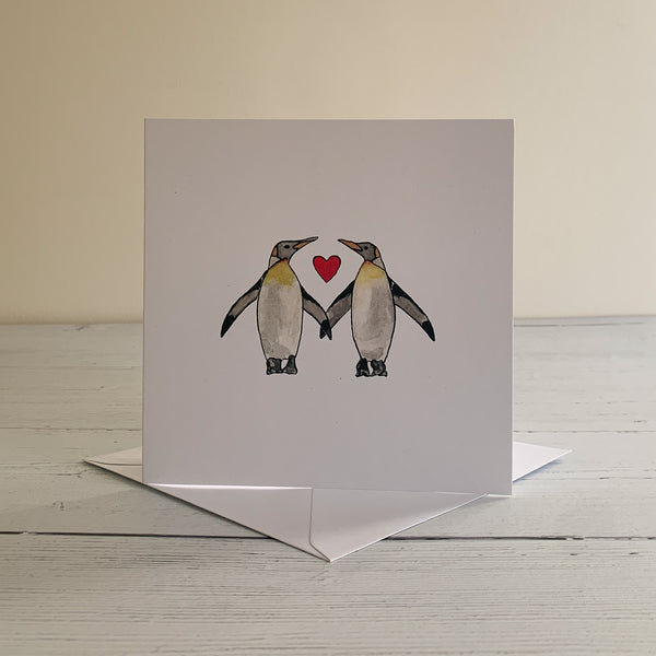 Penguin Love - Greetings Card