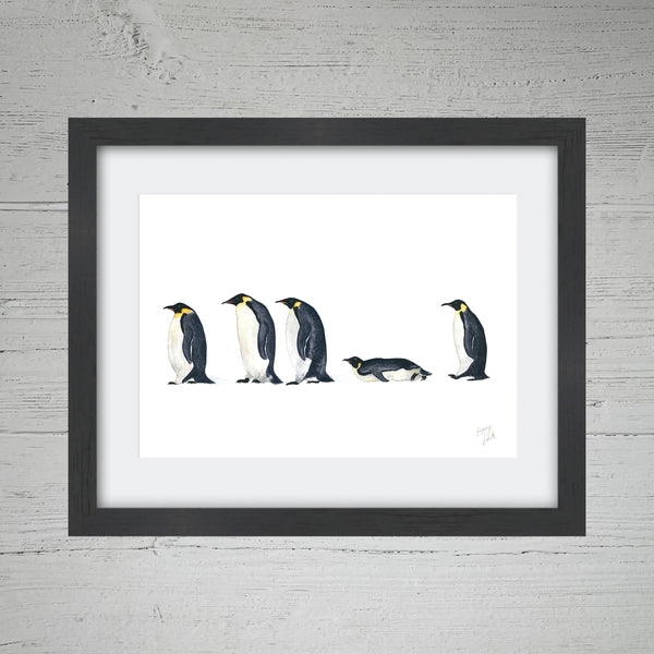 Penguin Line Up - Fine Art Print