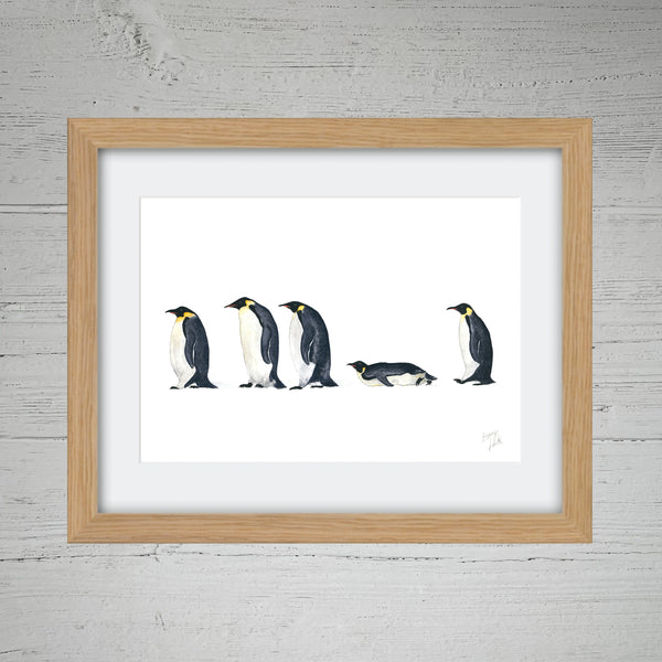 Penguin Line Up - Fine Art Print