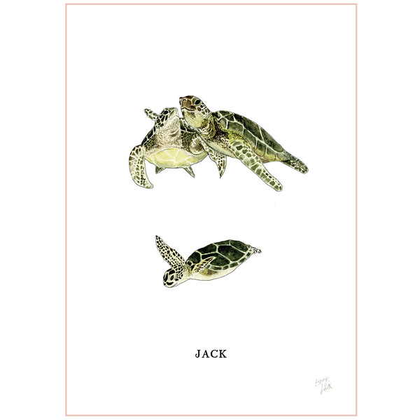 Turtle Family  - Fine Art Print